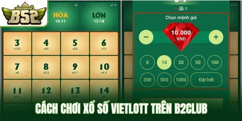 Cách chơi xổ số Vietlott trên B52Club