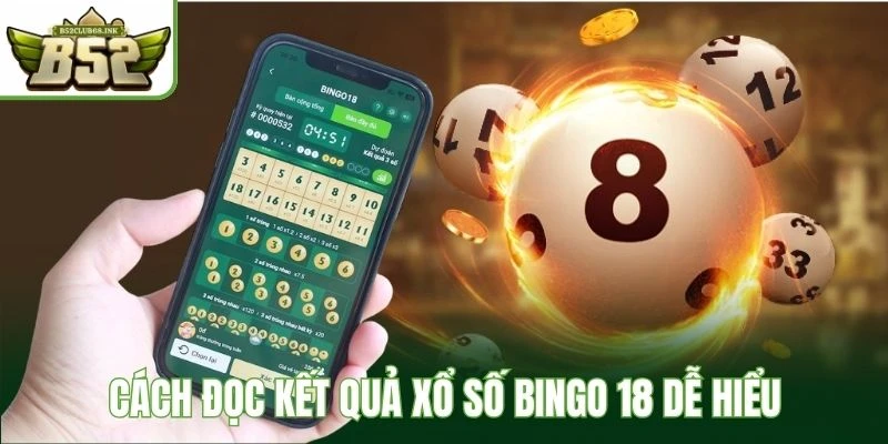 Cách đọc kết quả xổ số Bingo 18 dễ hiểu