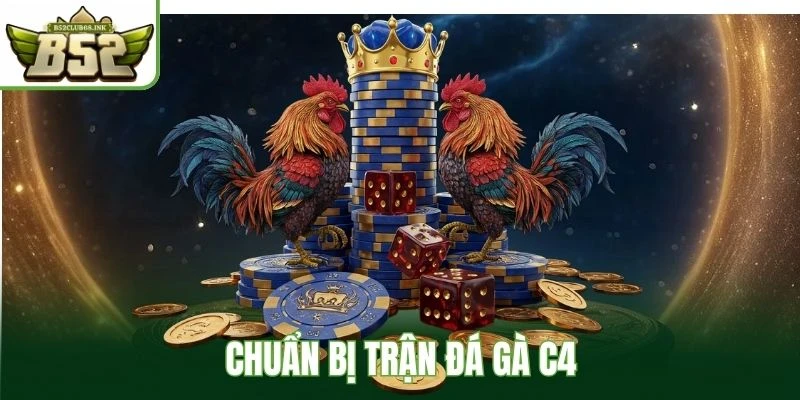 Chuẩn bị trận đá gà C4