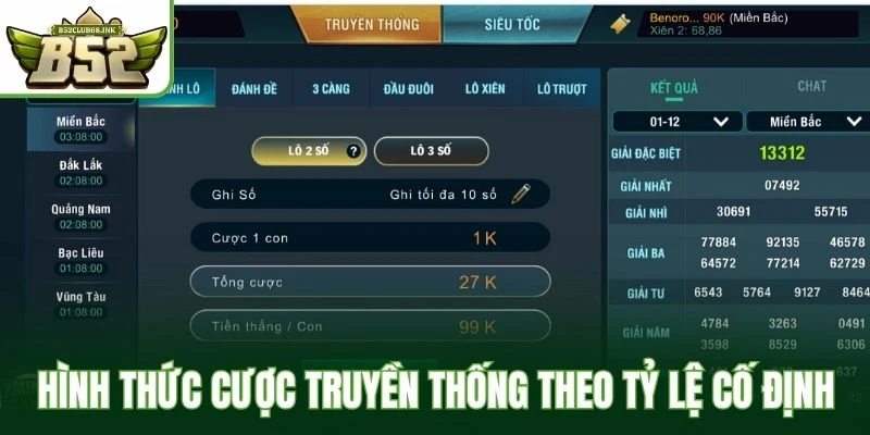 Hình thức cược truyền thống theo tỷ lệ cố định
