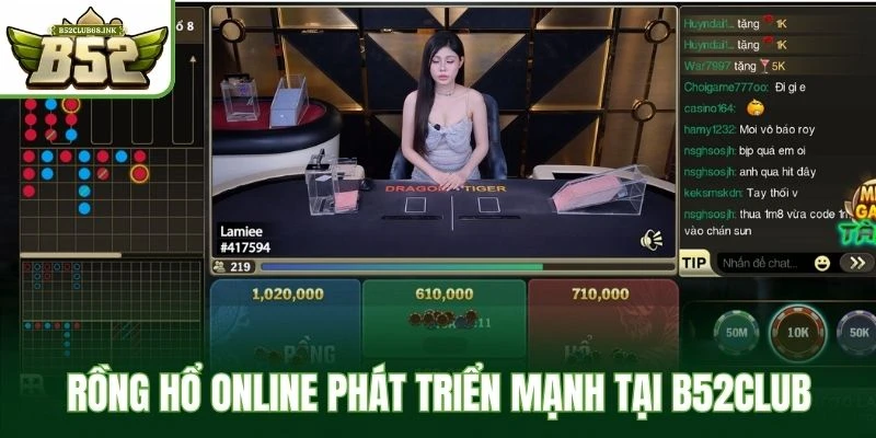 Rồng Hổ Online phát triển mạnh tại B52Club