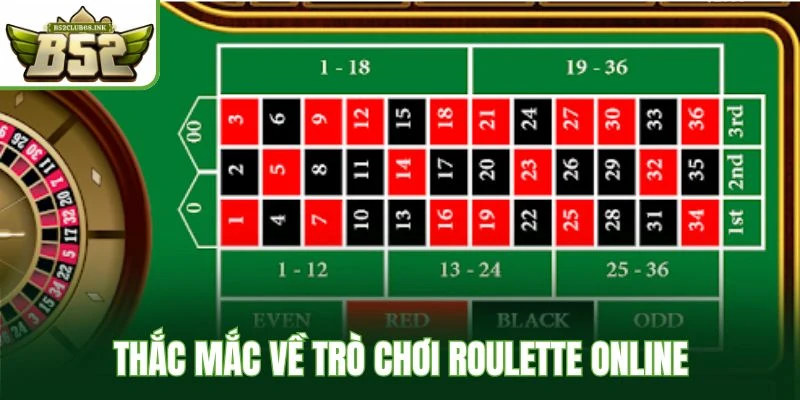 Thắc mắc về trò chơi Roulette online