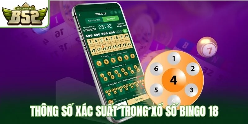 Thông số xác suất trong xổ số Bingo 18